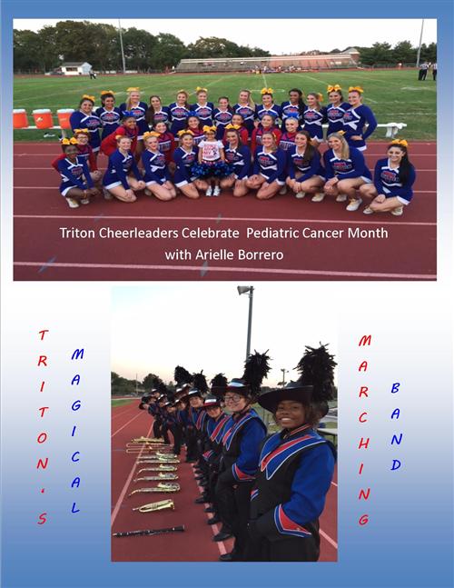 cheerleaders marching band 